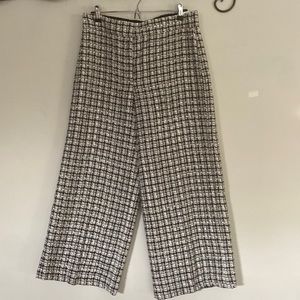 Ann Taylor size 10 wide leg plaid  pants